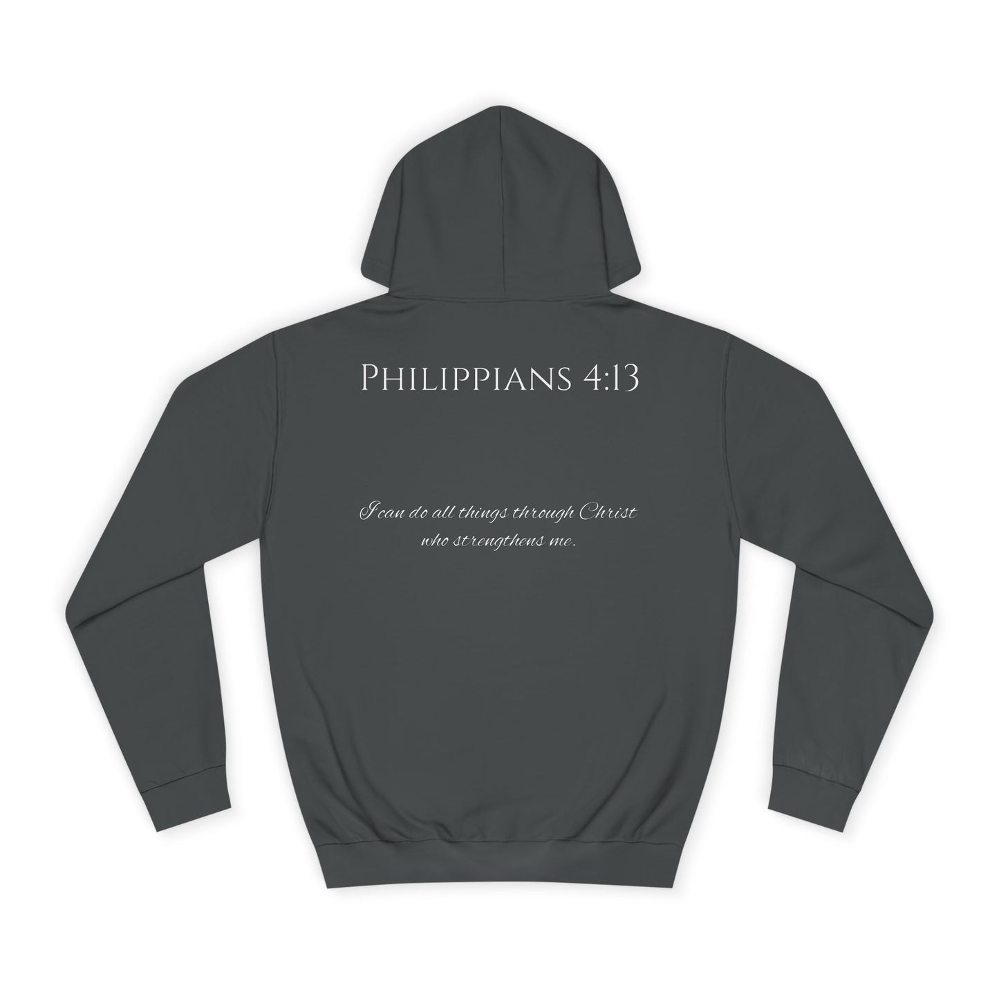 Philippians 4:13 Unisex College Hoodie