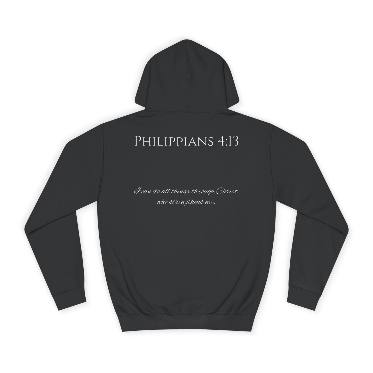 Philippians 4:13 Unisex College Hoodie