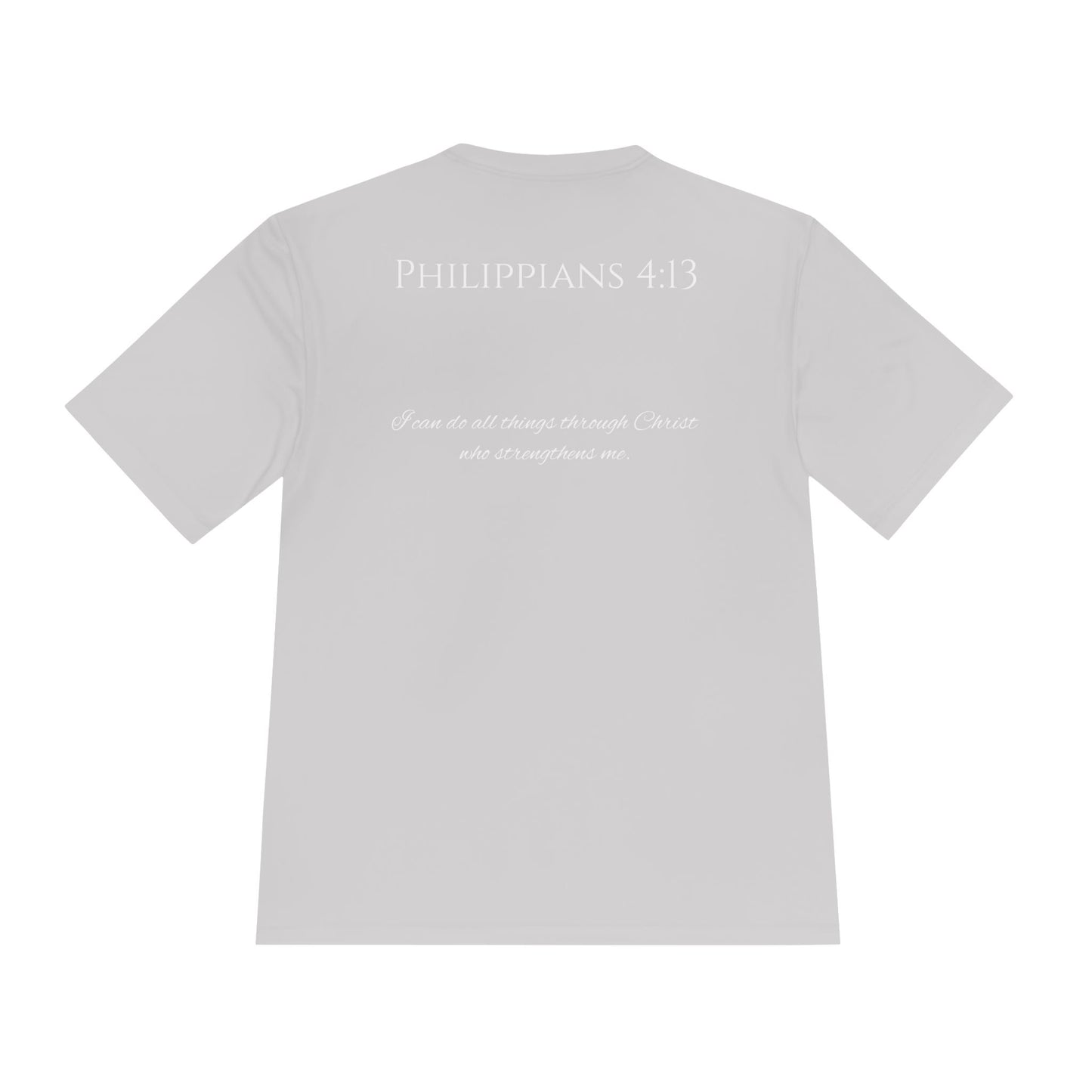 Philippians 4:13 Unisex Moisture Wicking Tee