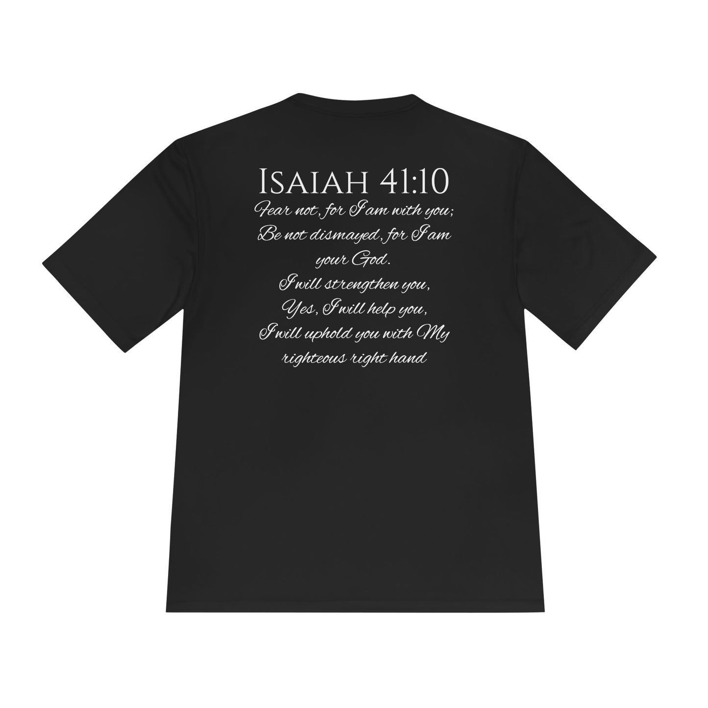 Isaiah 41:10 Unisex Moisture Wicking Tee