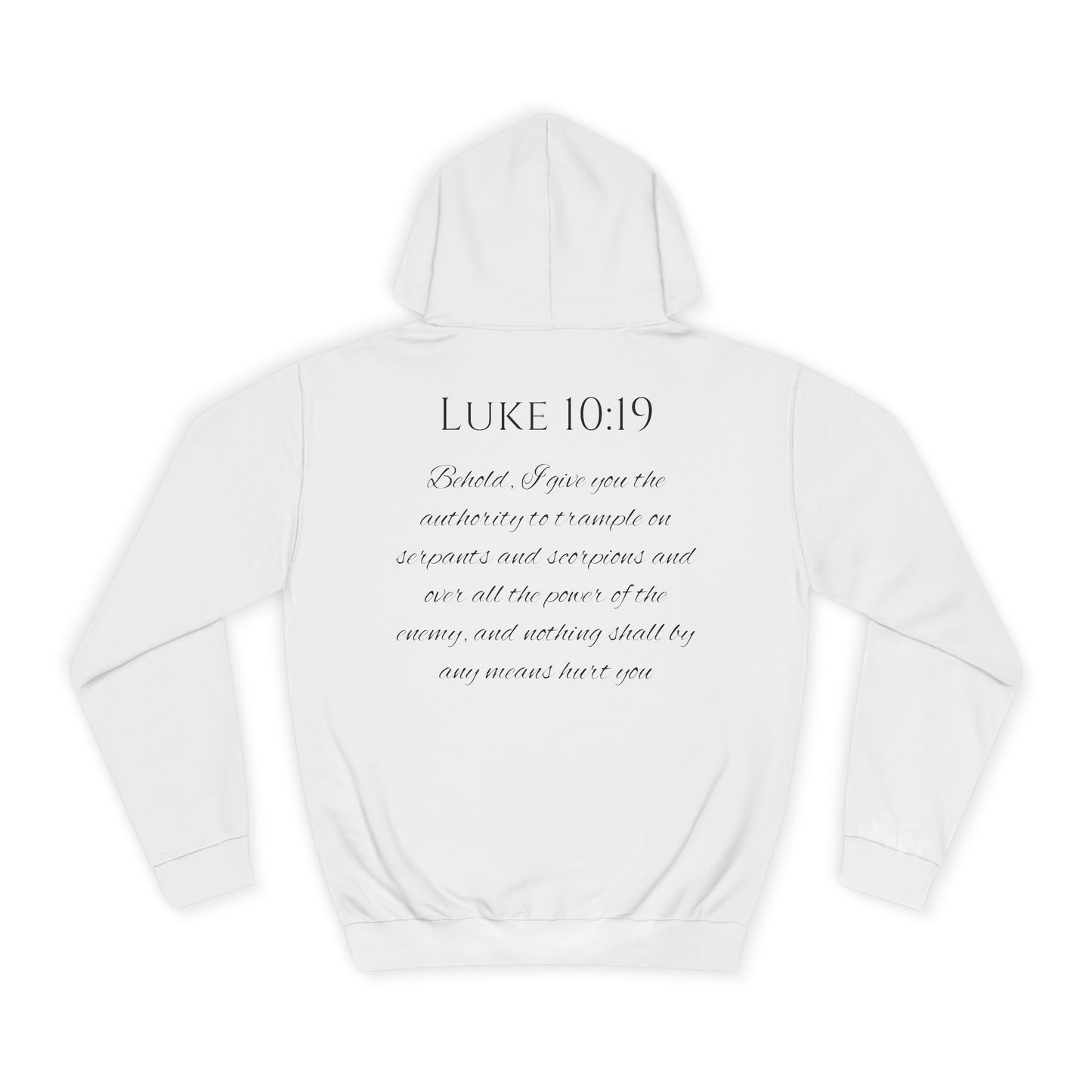 Luke 10:19 Unisex College Hoodie