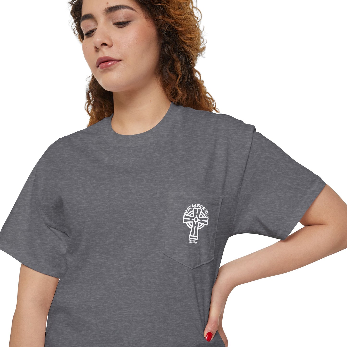 Psalm 23:4 Unisex Heavy Cotton Pocket Tee