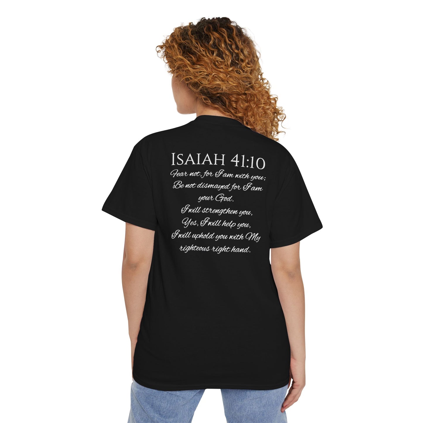 Isaiah 41:10 Unisex Heavy Cotton Pocket Tee