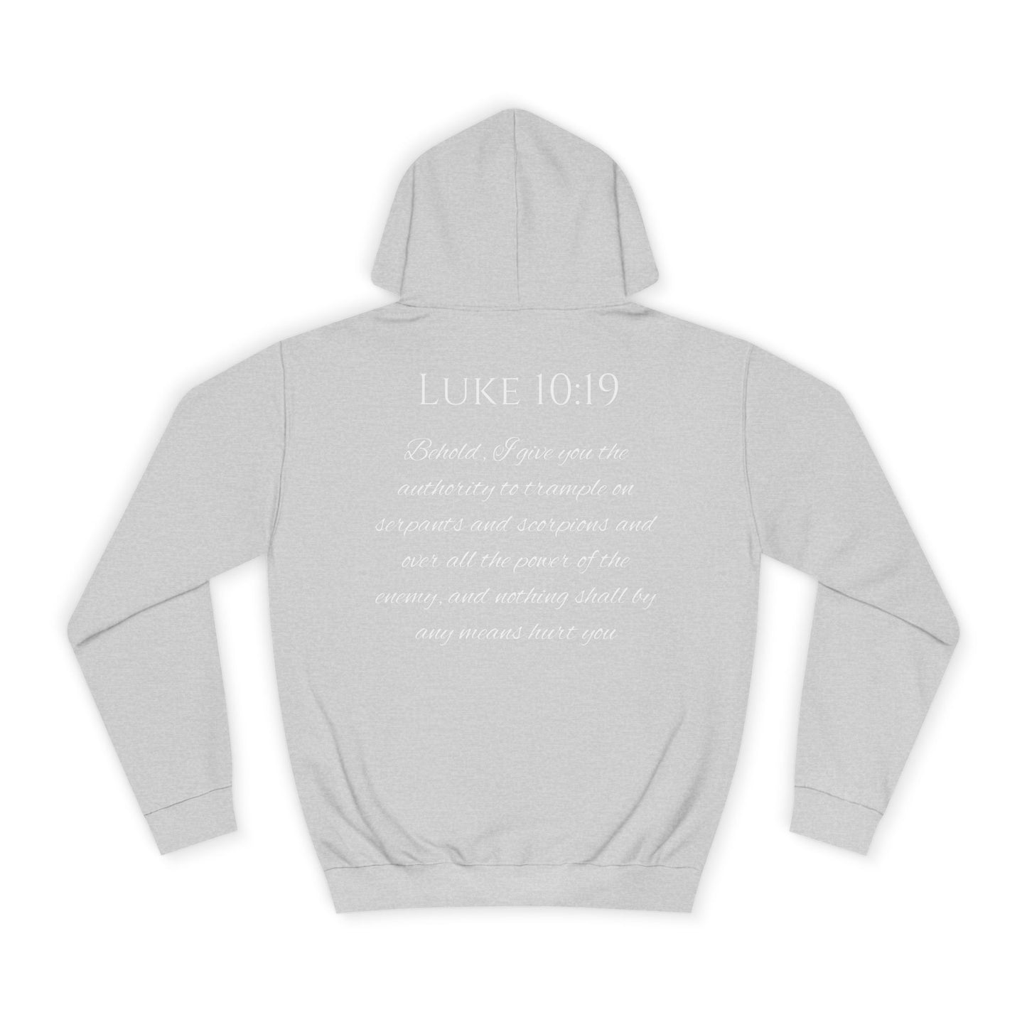 Luke 10:19 Unisex College Hoodie