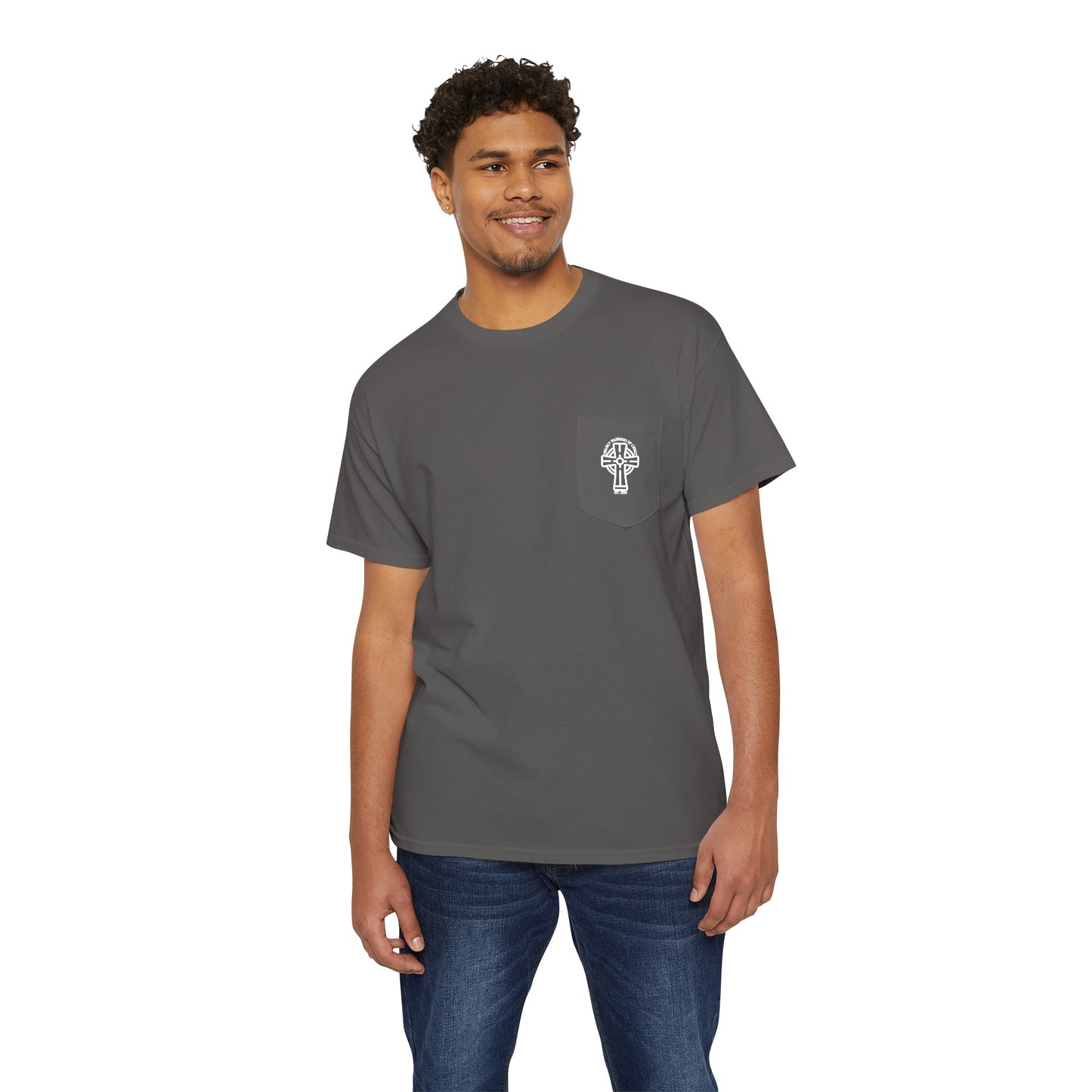 Psalm 23:4 Unisex Heavy Cotton Pocket Tee