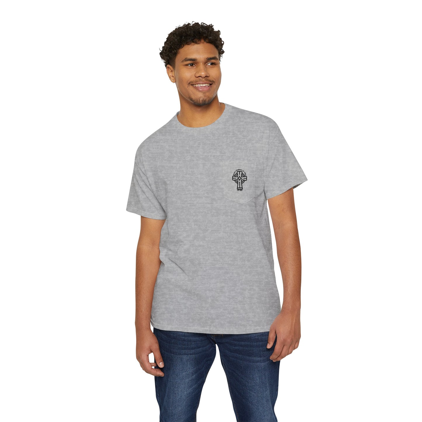 Psalm 23:4 Unisex Heavy Cotton Pocket Tee