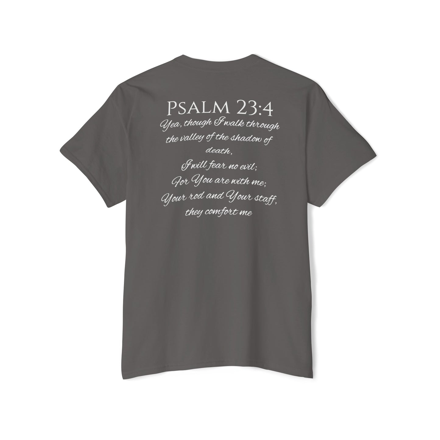 Psalm 23:4 Unisex Heavy Cotton Pocket Tee