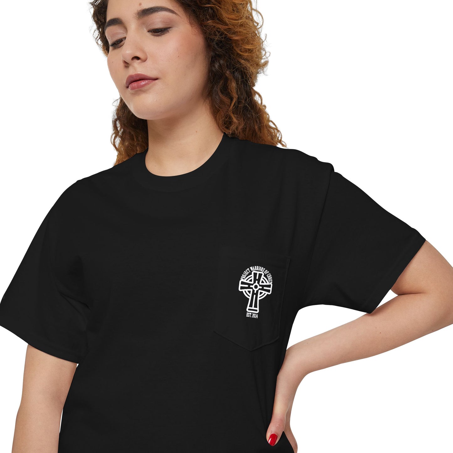 Isaiah 41:10 Unisex Heavy Cotton Pocket Tee