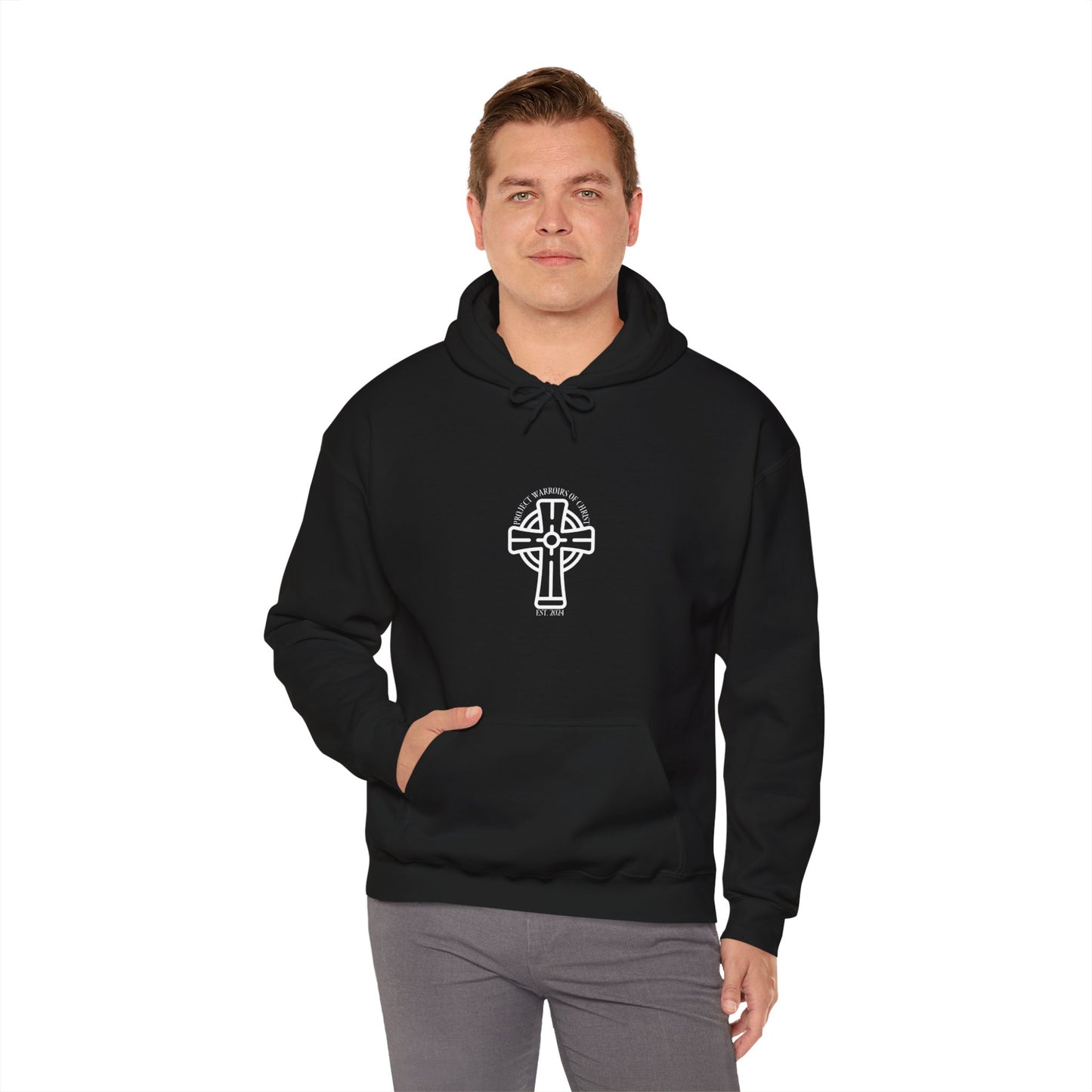 Deuteronomy 31:6 Unisex Heavy Blend™ Hooded Sweatshirt