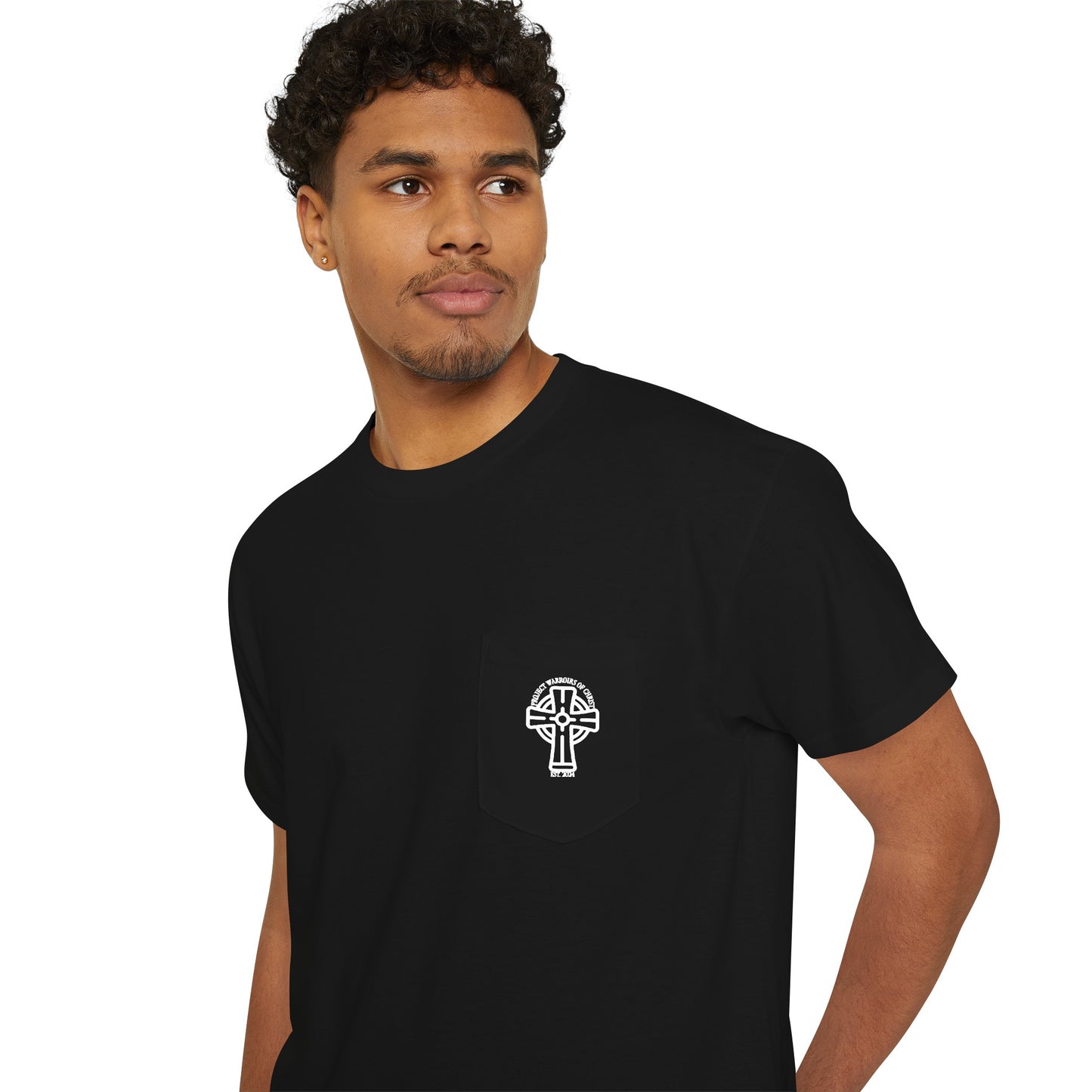 Psalm 23:4 Unisex Heavy Cotton Pocket Tee