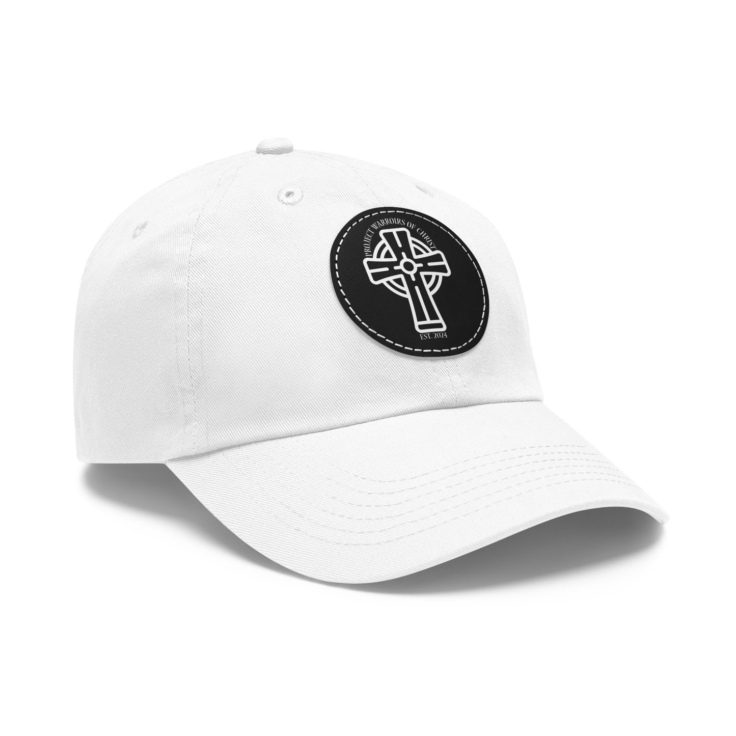 Project Warriors of Christ Dad Hat with Leather Patch (Round)