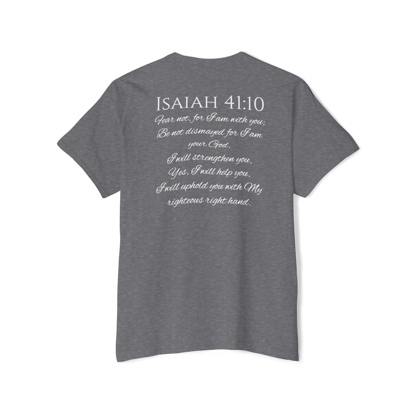 Isaiah 41:10 Unisex Heavy Cotton Pocket Tee