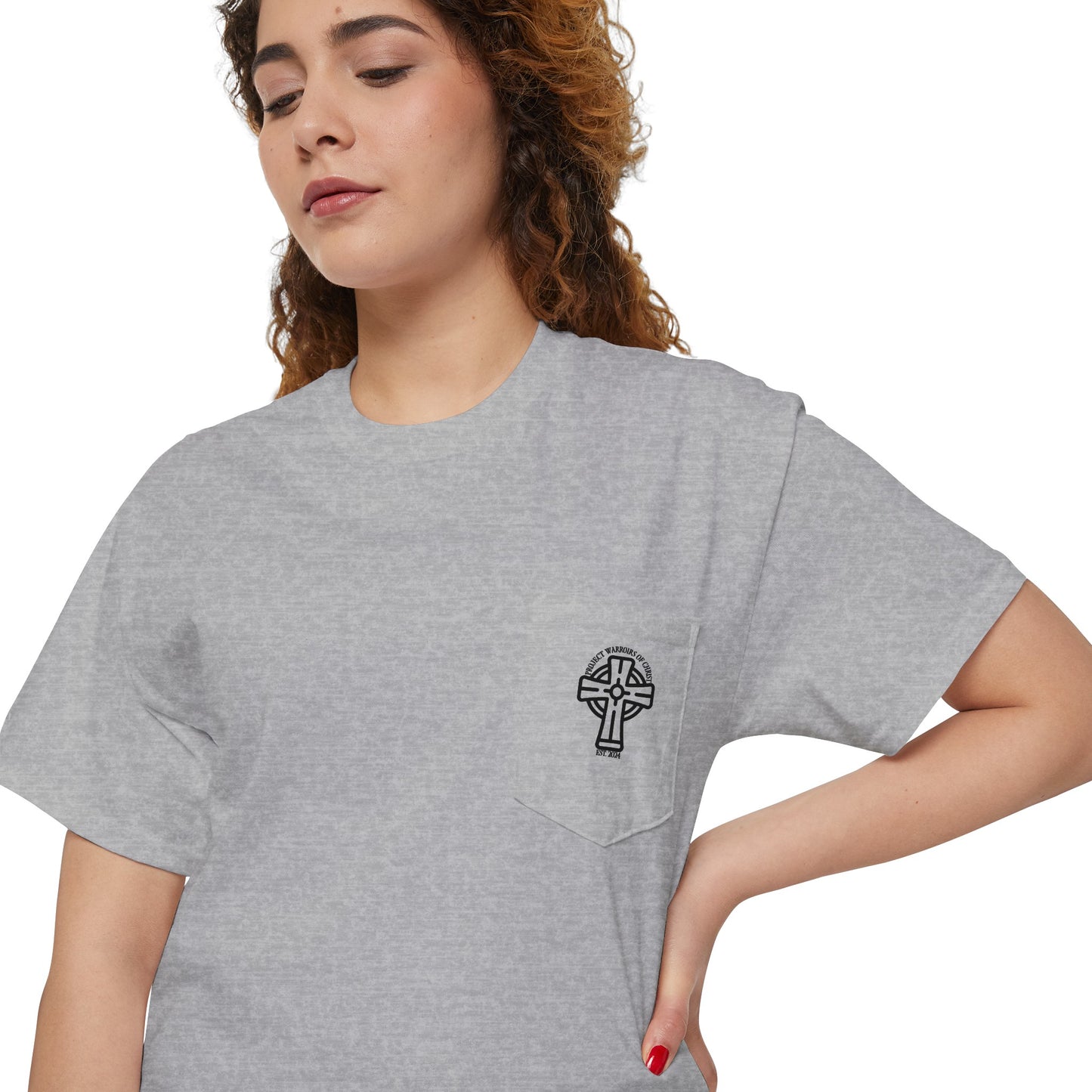 Psalm 23:4 Unisex Heavy Cotton Pocket Tee