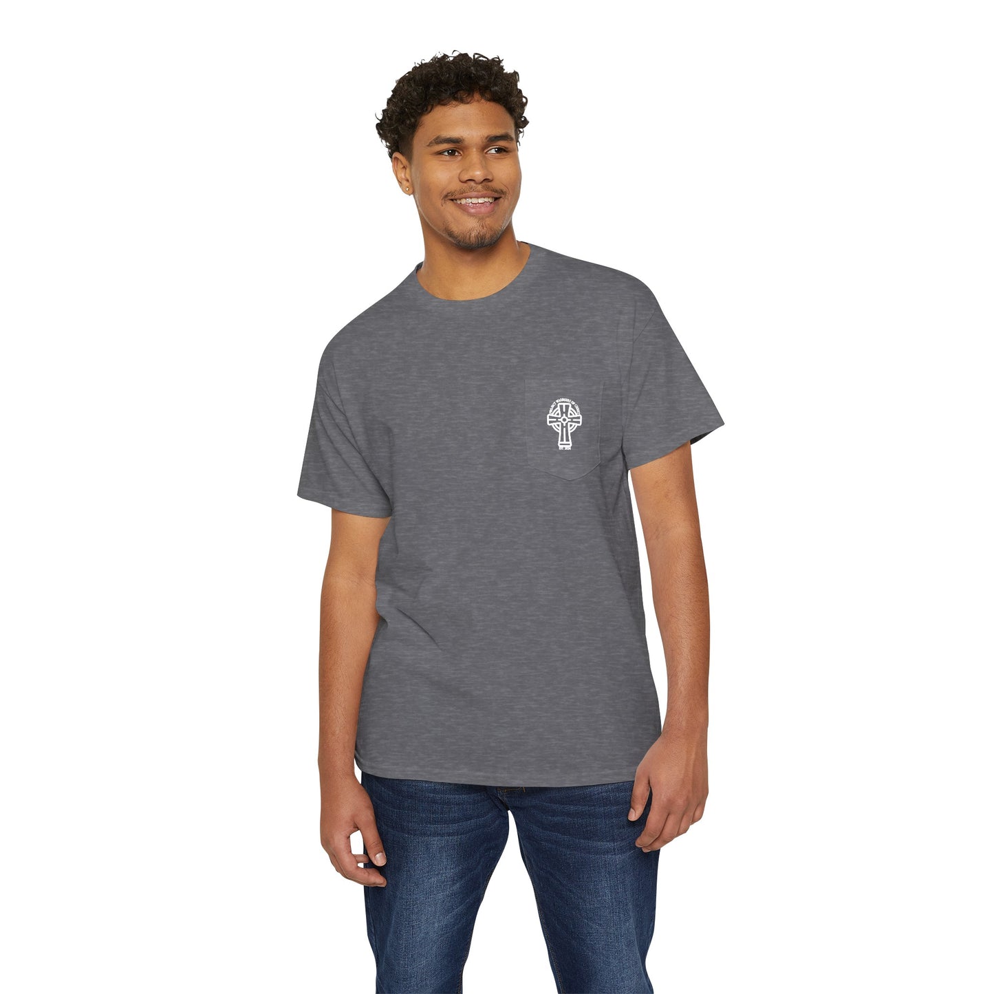 Psalm 23:4 Unisex Heavy Cotton Pocket Tee