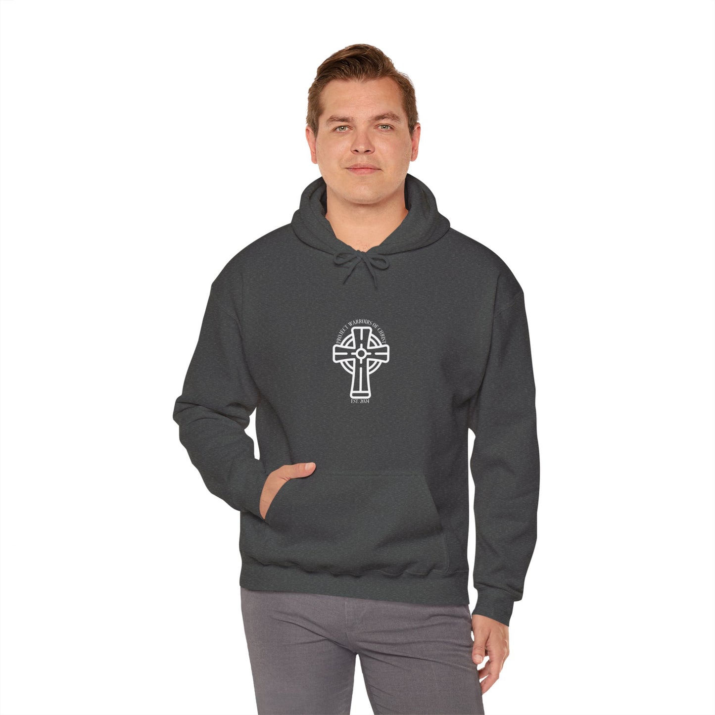 Deuteronomy 31:6 Unisex Heavy Blend™ Hooded Sweatshirt