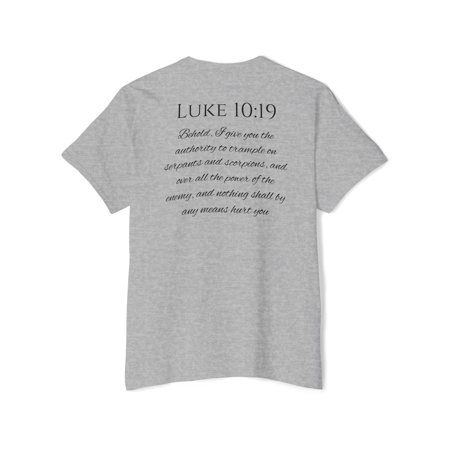 Luke 10:19 Unisex Heavy Cotton Pocket Tee