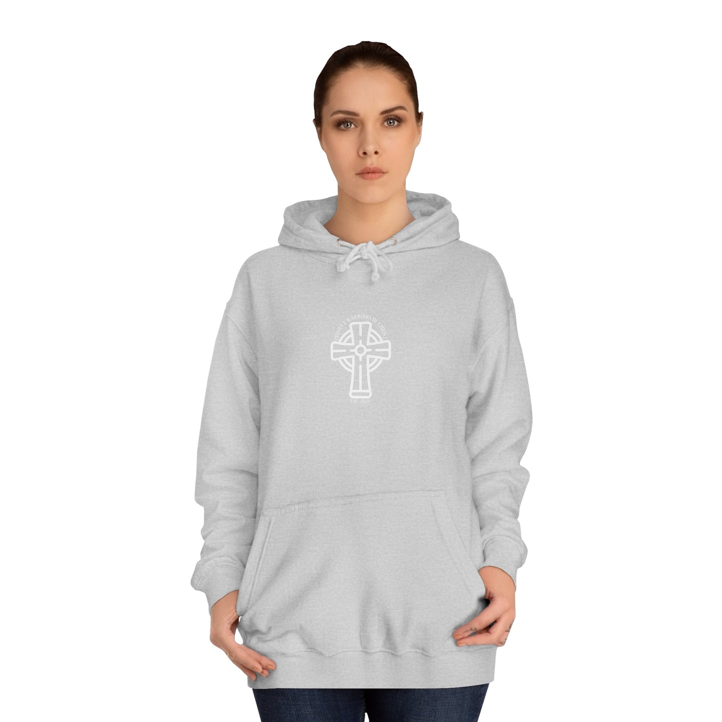 Deuteronomy 31:6 Unisex College Hoodie