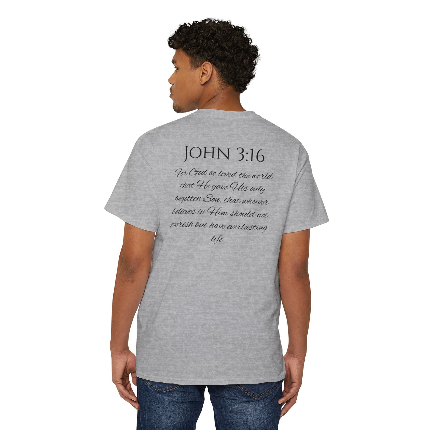 John 3:16 Unisex Heavy Cotton Pocket Tee