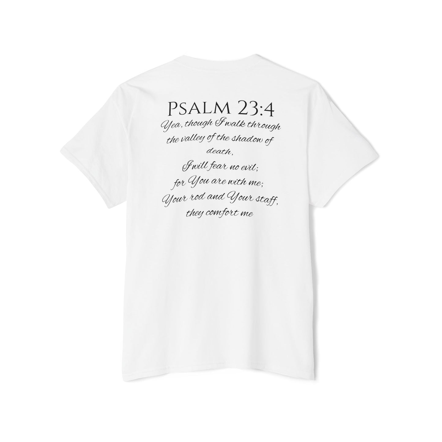 Psalm 23:4 Unisex Heavy Cotton Pocket Tee