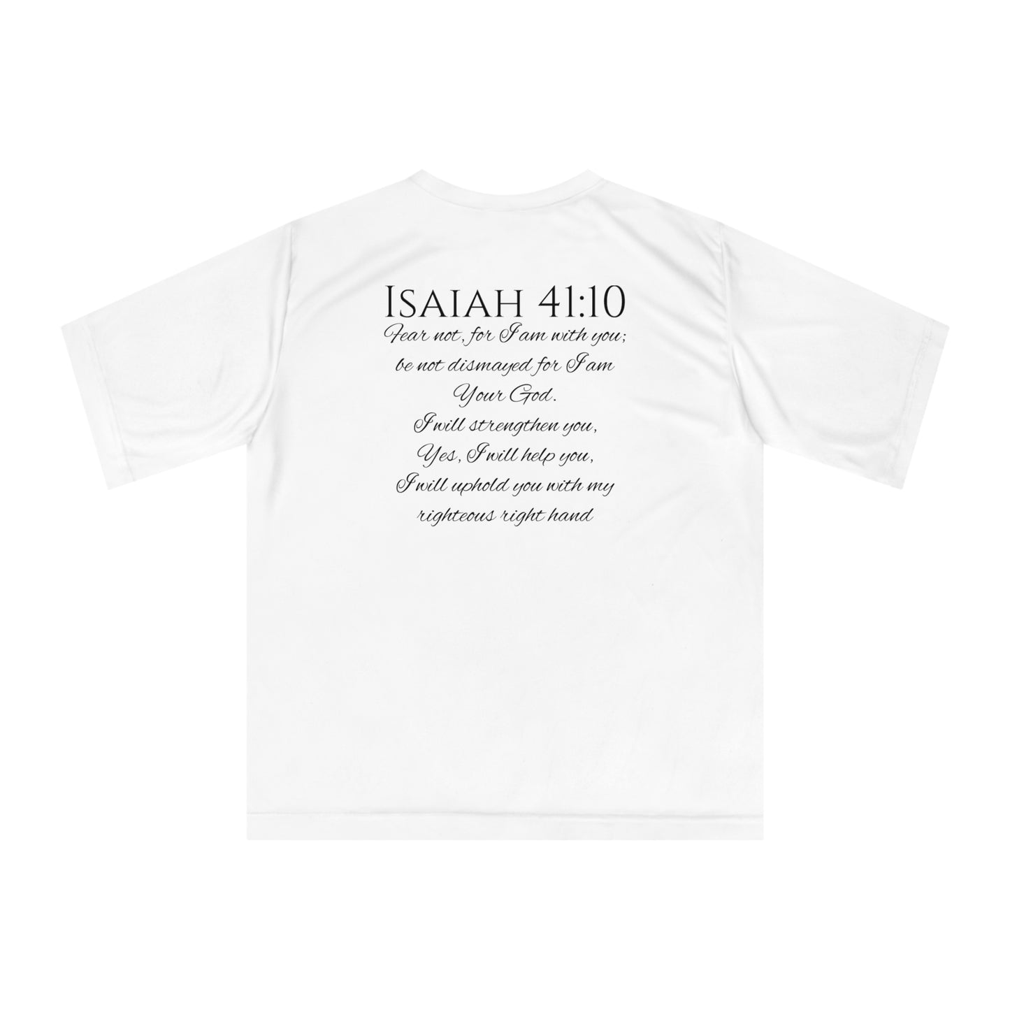 Isaiah 41:10 Unisex Zone Performance T-shirt