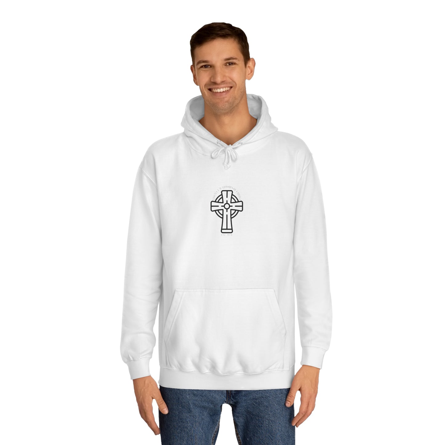 Deuteronomy 31:6 Unisex College Hoodie