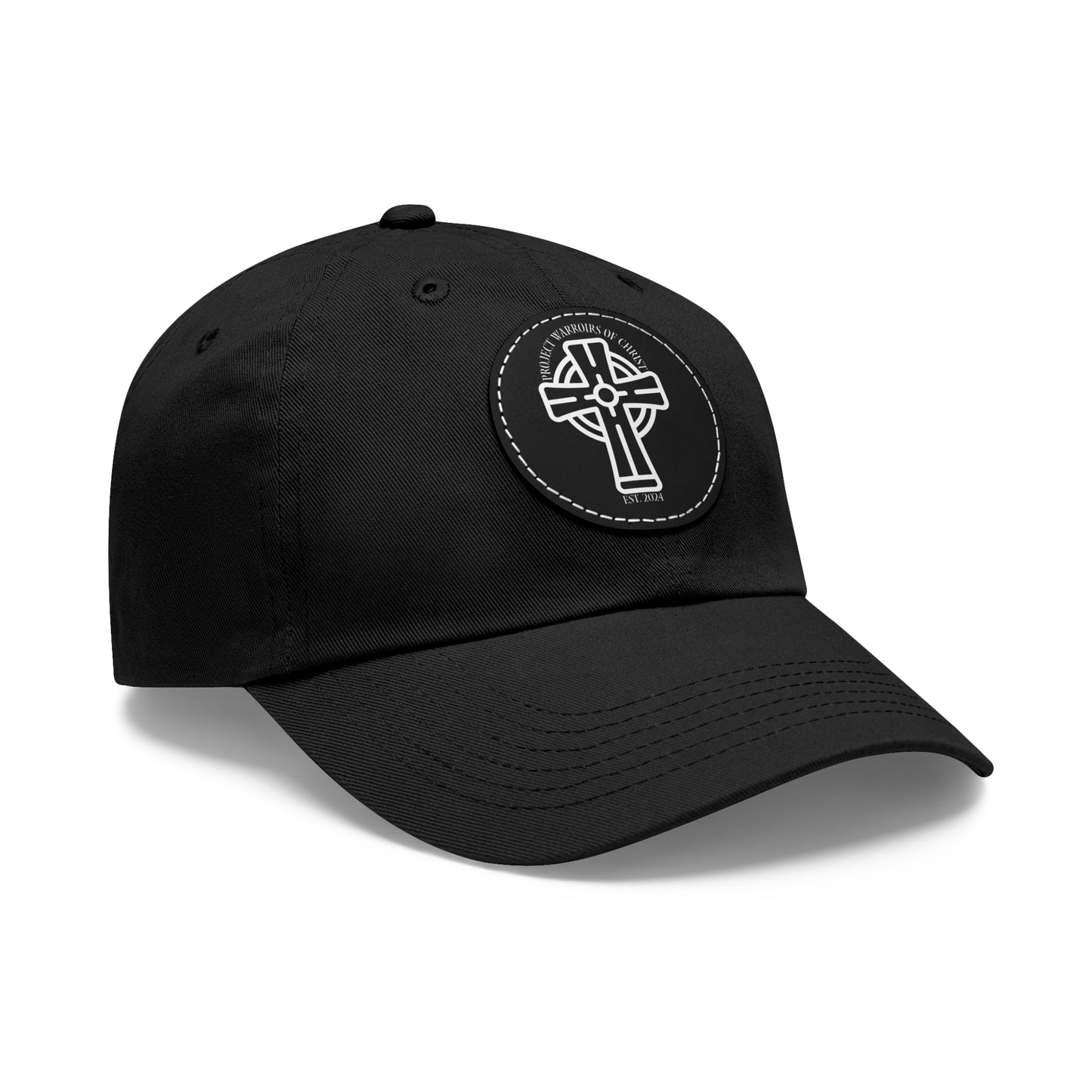 Project Warriors of Christ Dad Hat with Leather Patch (Round)