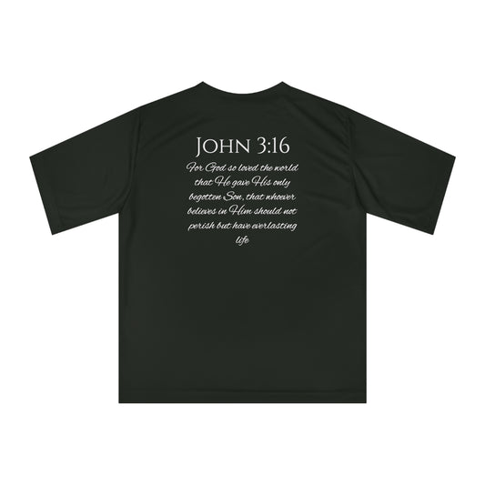 John 3:16 Unisex Zone Performance T-shirt