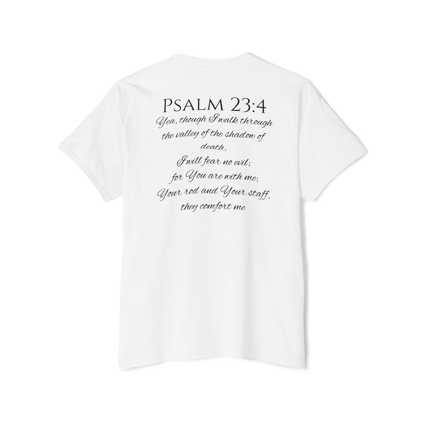 Psalm 23:4 Unisex Heavy Cotton Pocket Tee