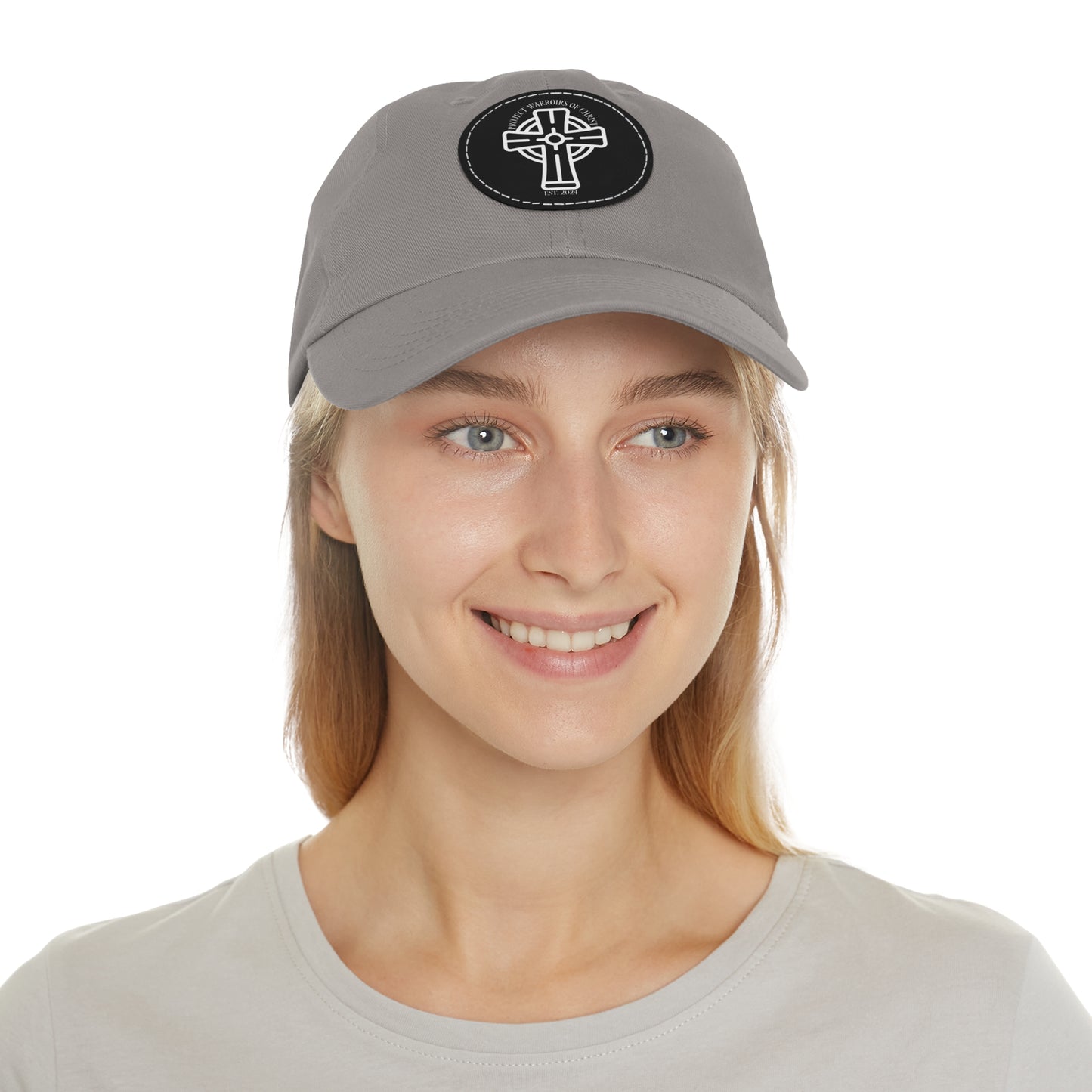 Project Warriors of Christ Dad Hat with Leather Patch (Round)