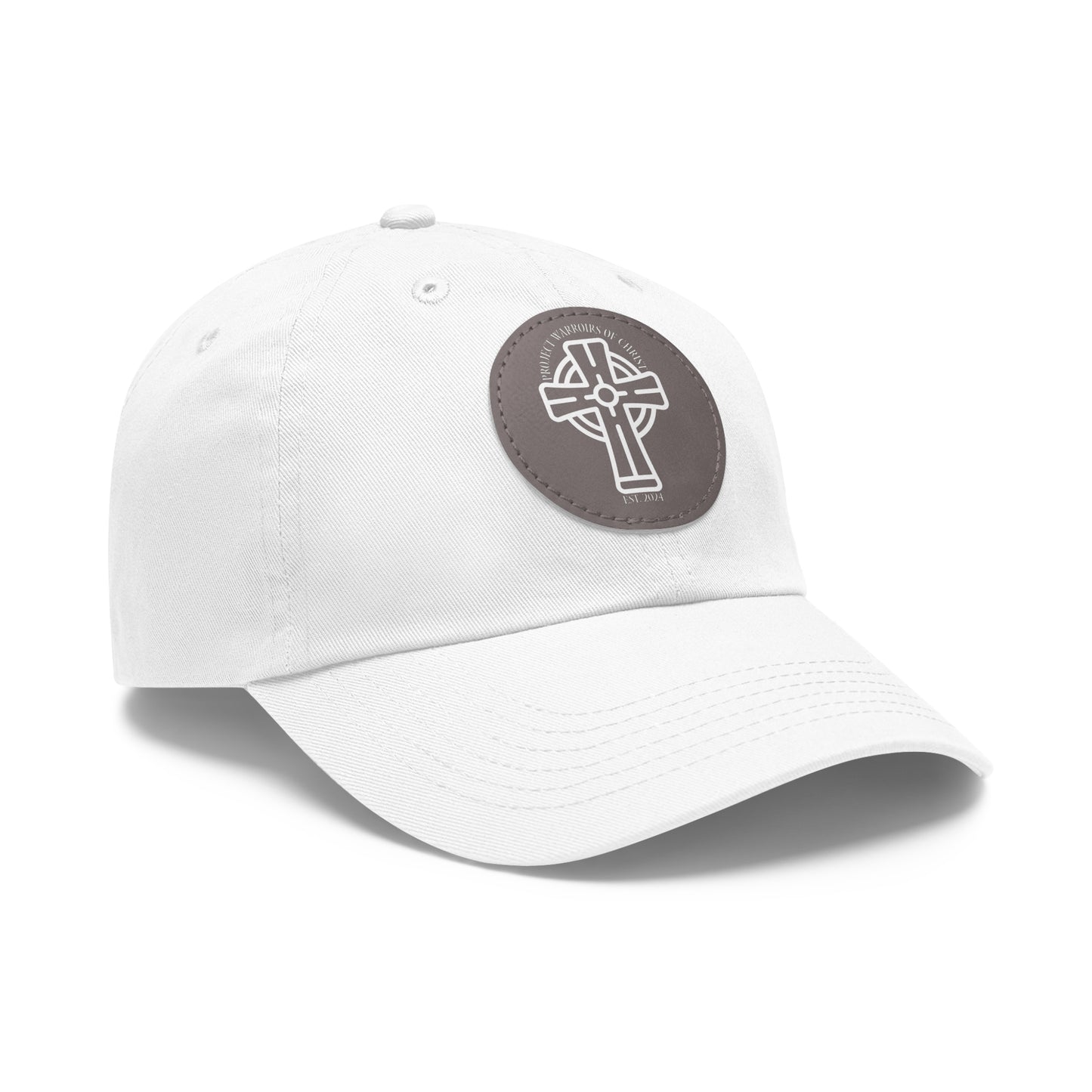 Project Warriors of Christ Dad Hat with Leather Patch (Round)