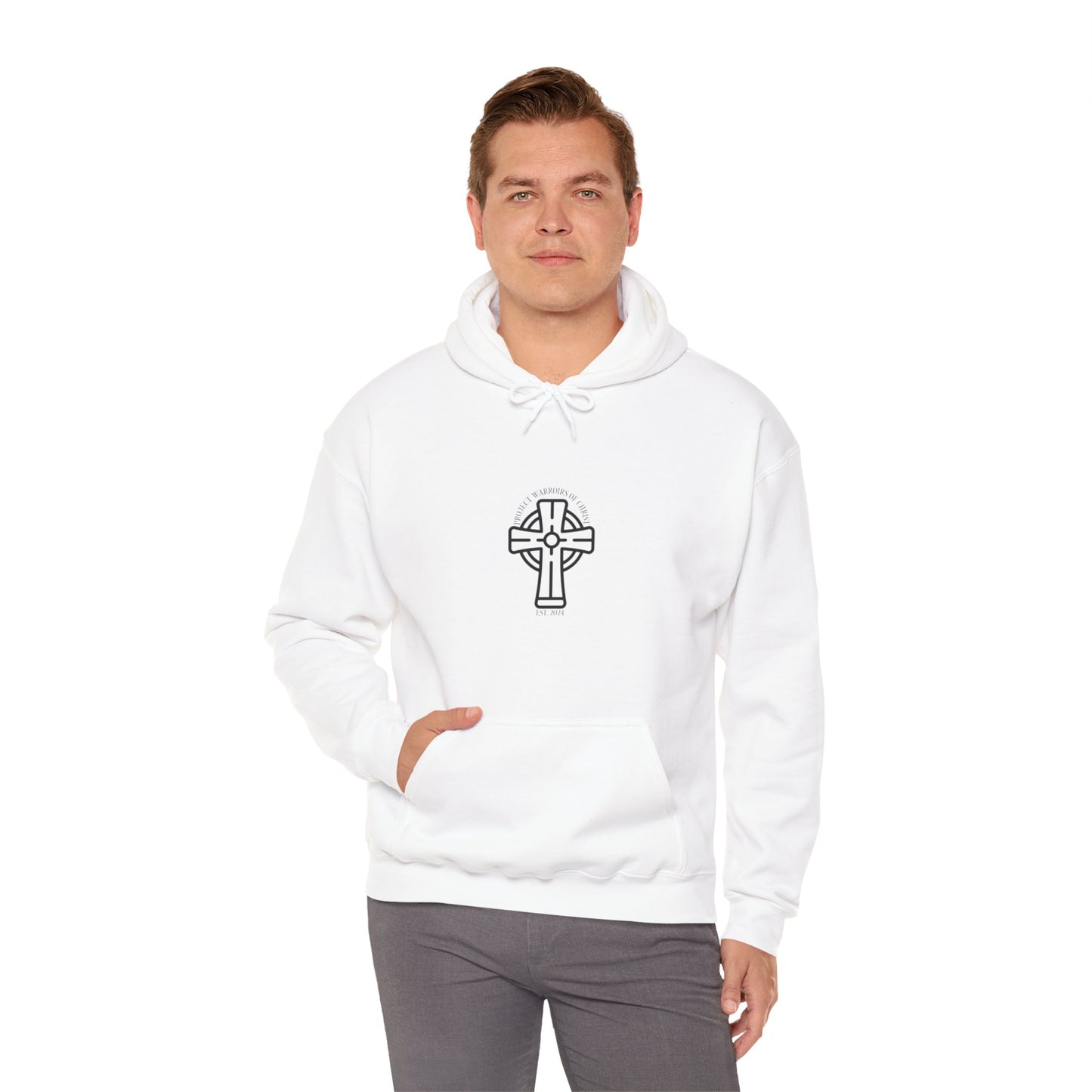 Deuteronomy 31:6 Unisex Heavy Blend™ Hooded Sweatshirt