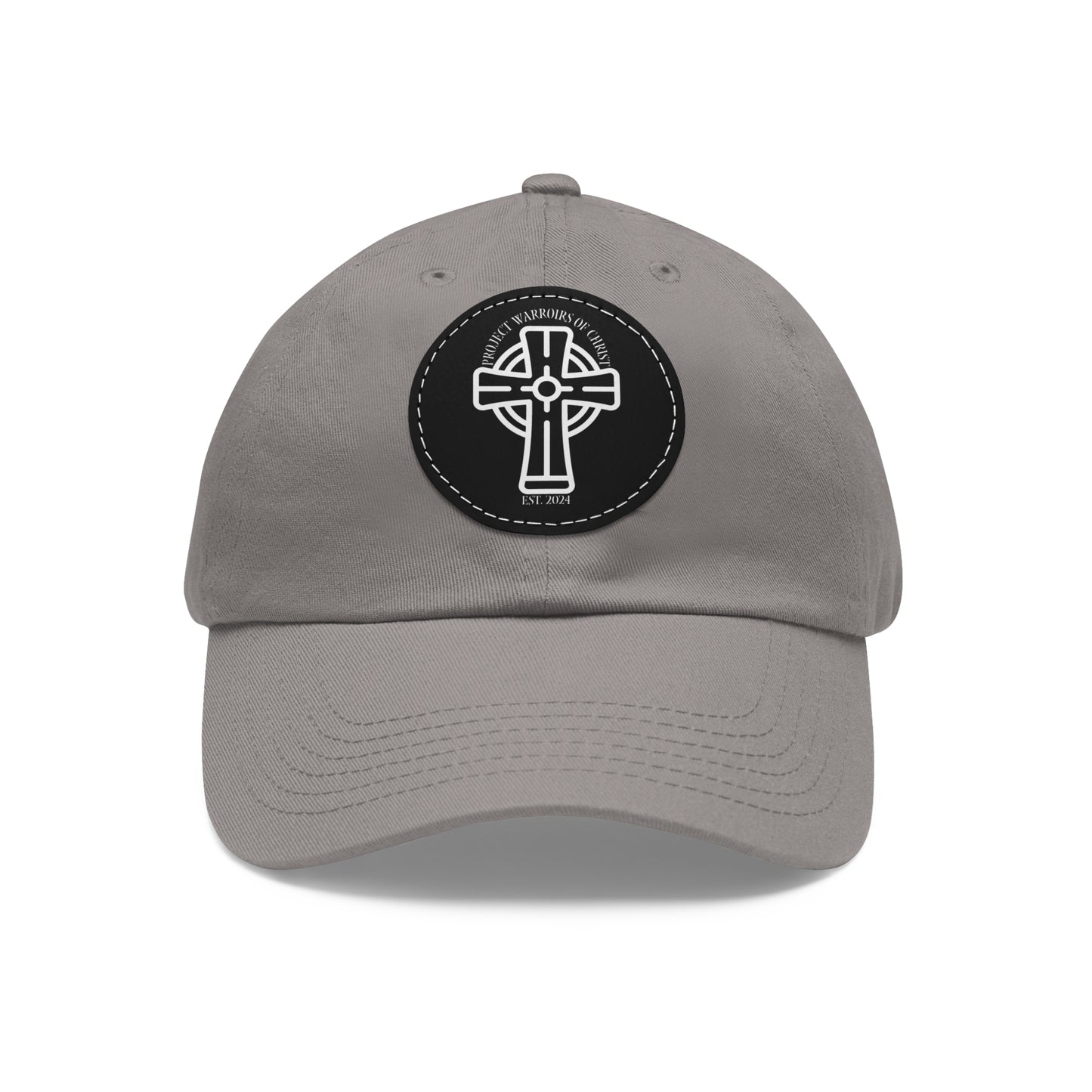 Project Warriors of Christ Dad Hat with Leather Patch (Round)