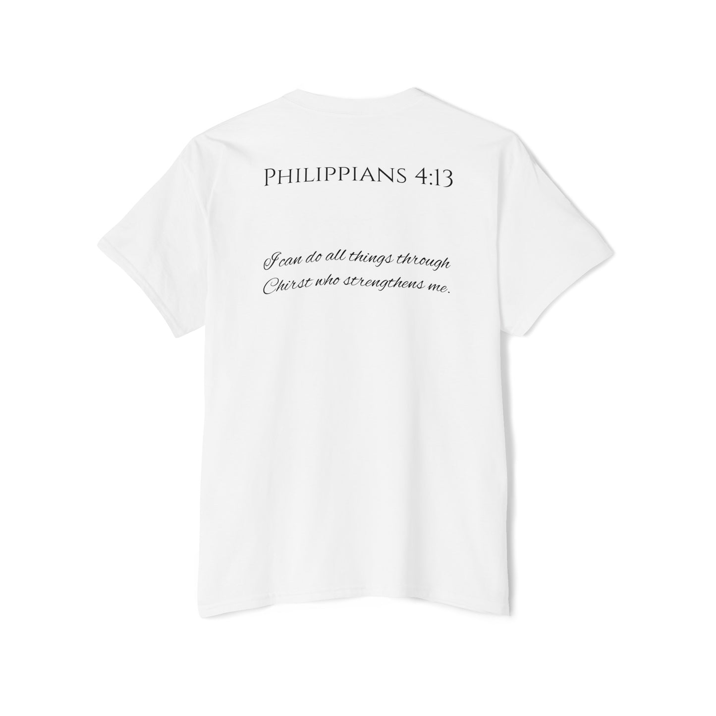 Philippians 4:13 Unisex Heavy Cotton Pocket Tee