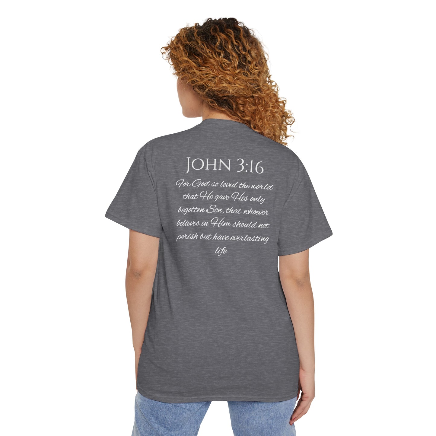 John 3:16 Unisex Heavy Cotton Pocket Tee