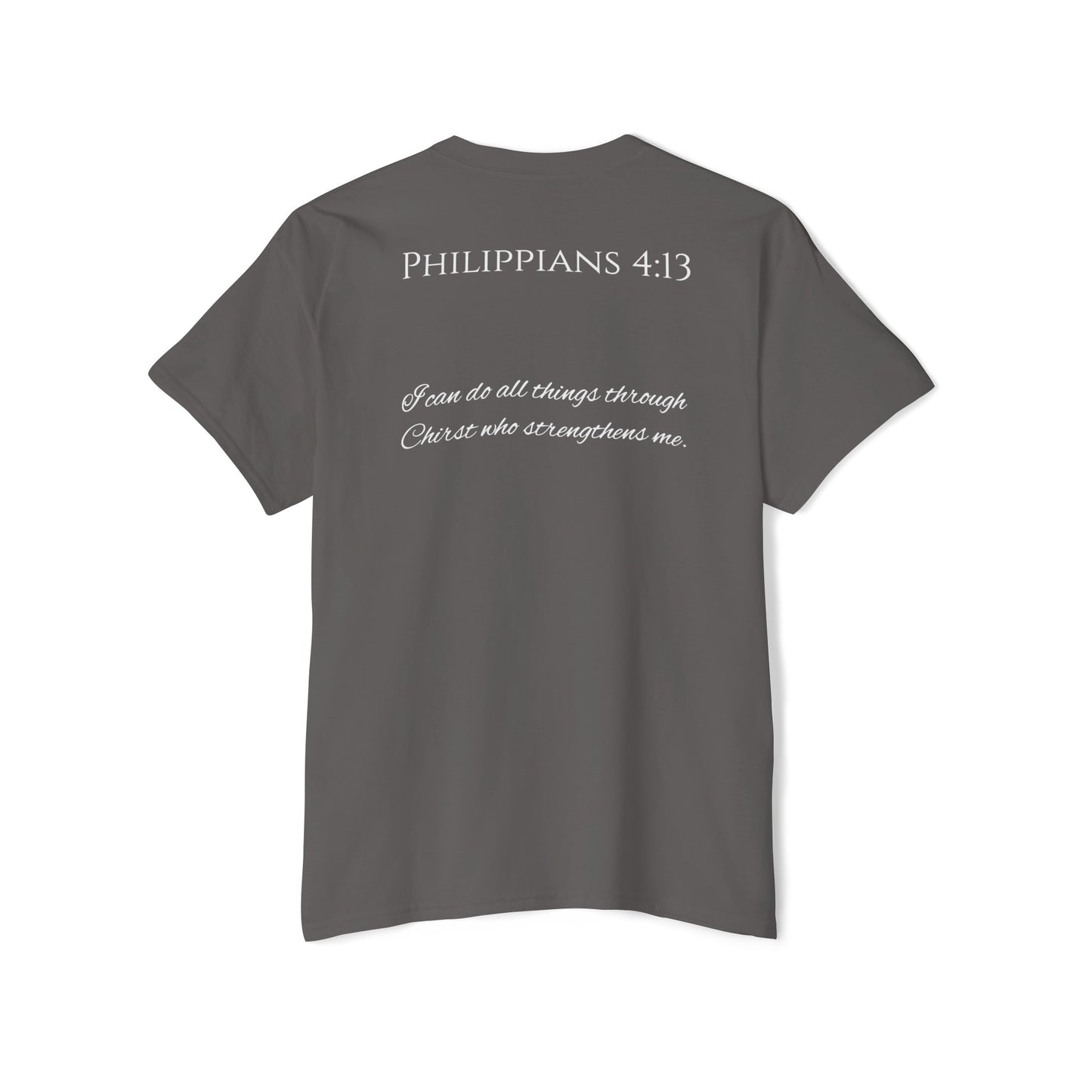 Philippians 4:13 Unisex Heavy Cotton Pocket Tee