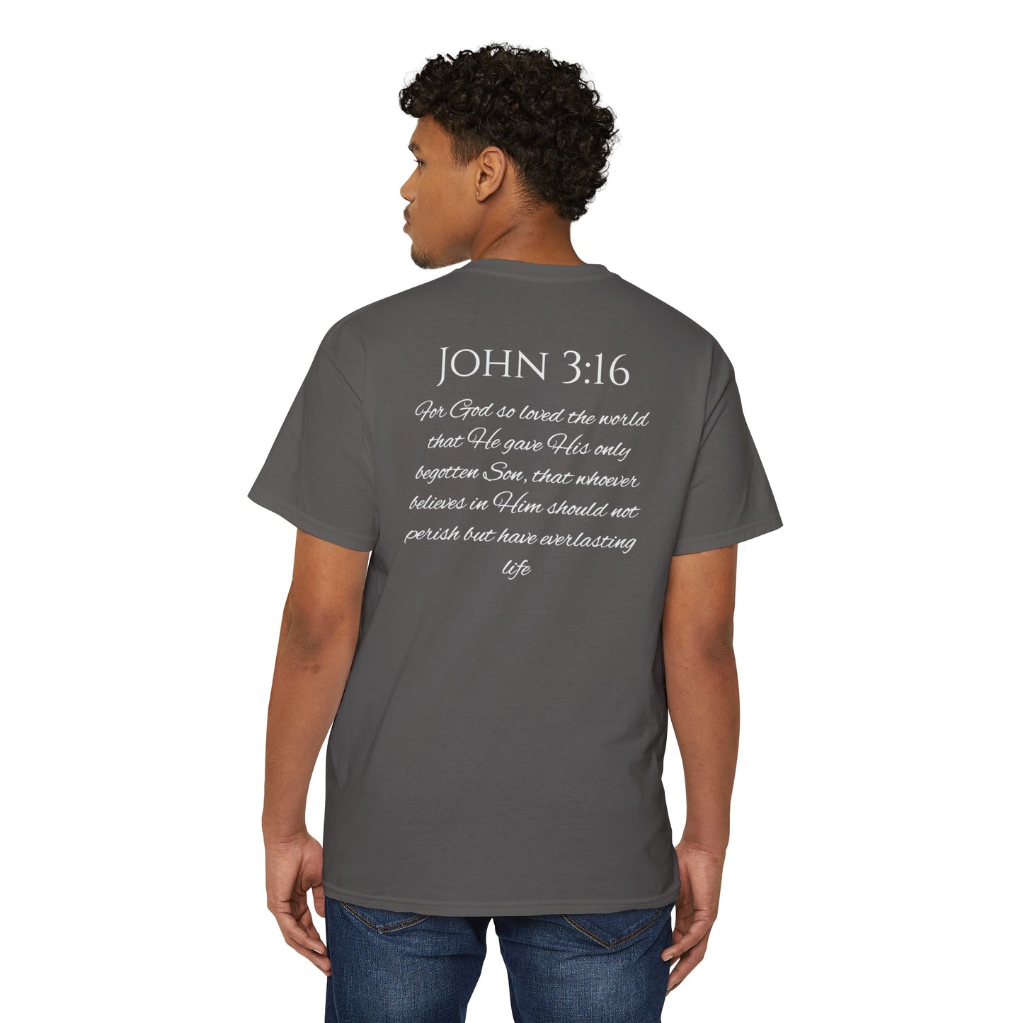 John 3:16 Unisex Heavy Cotton Pocket Tee