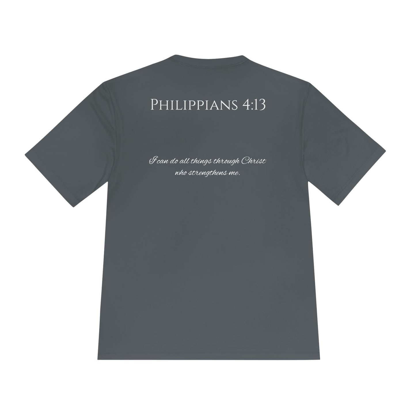 Philippians 4:13 Unisex Moisture Wicking Tee