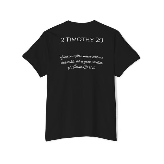 2 Timothy 2:3 Unisex Heavy Cotton Pocket Tee