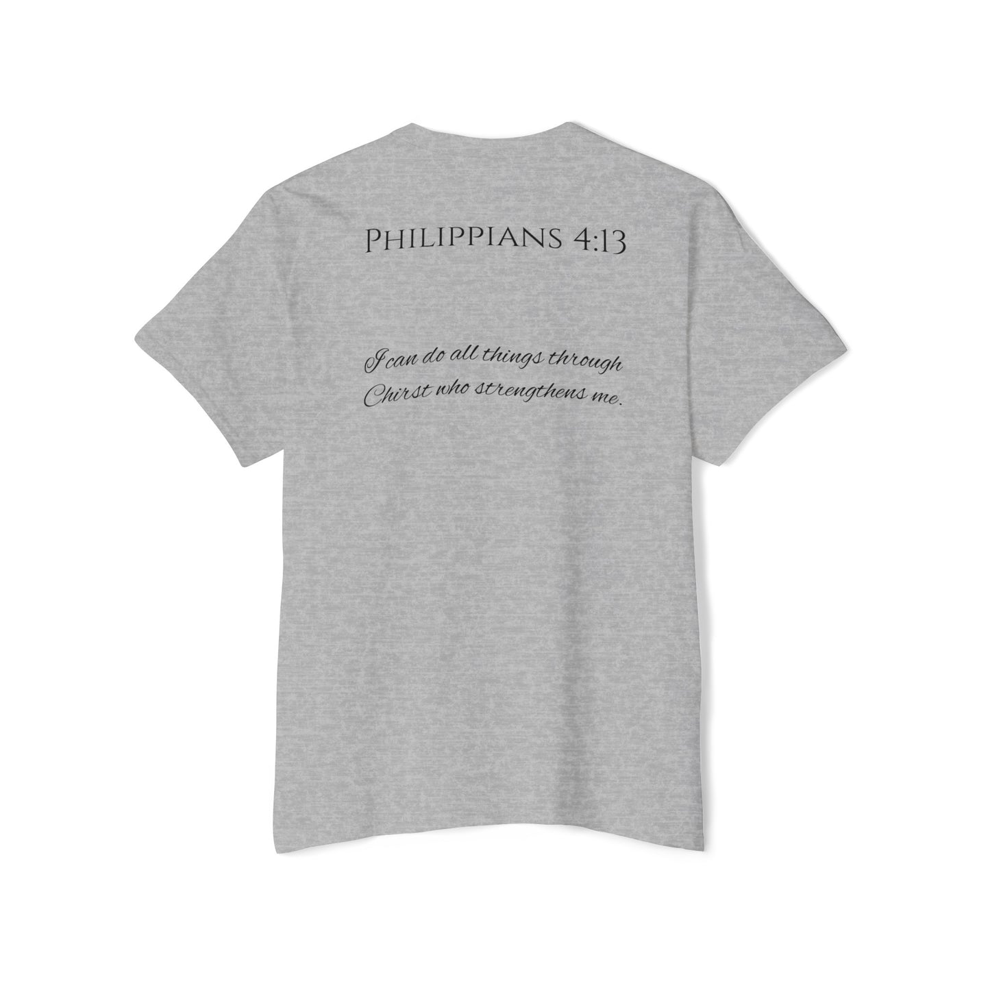 Philippians 4:13 Unisex Heavy Cotton Pocket Tee