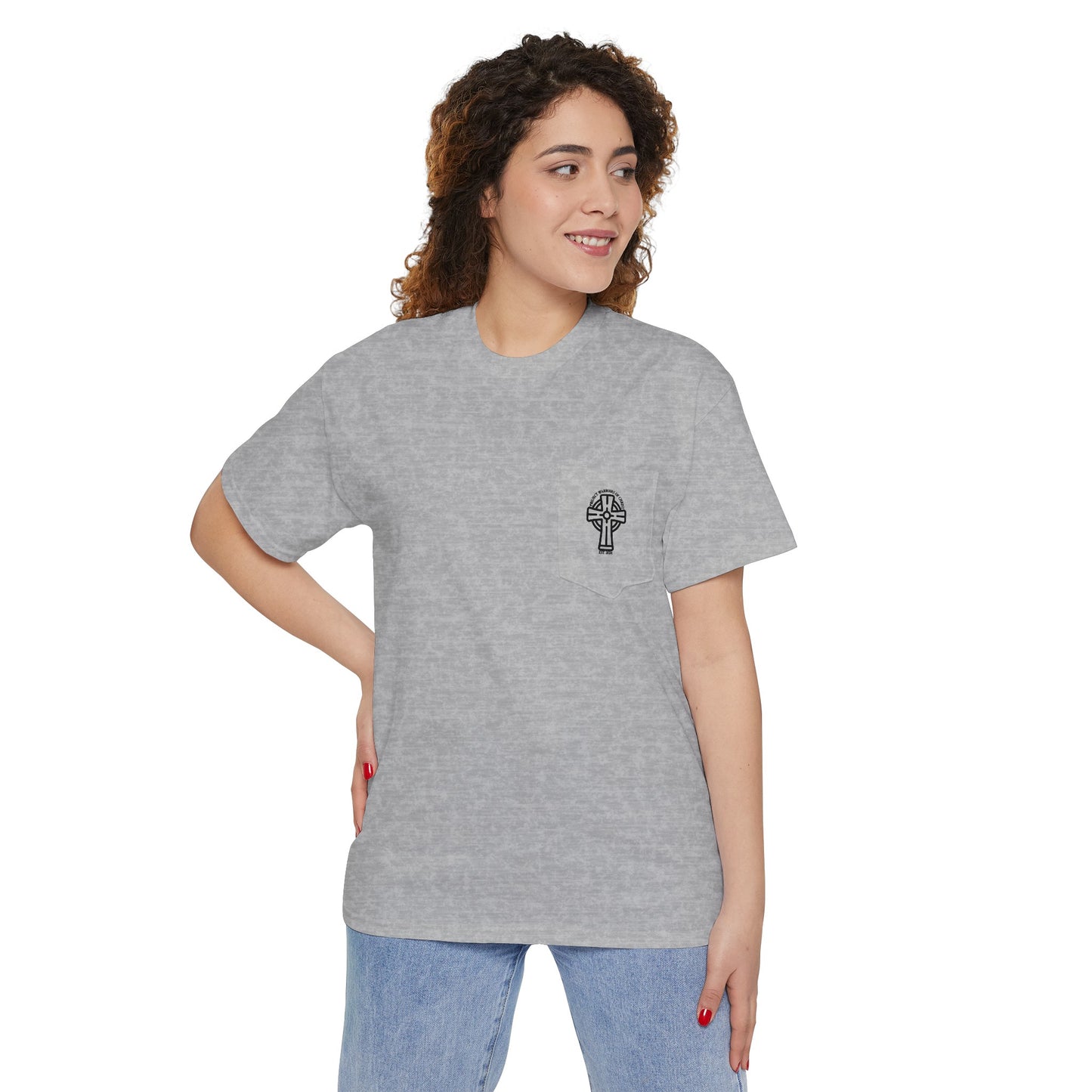 2 Timothy 2:3 Unisex Heavy Cotton Pocket Tee