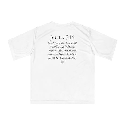 John 3:16 Unisex Zone Performance T-shirt