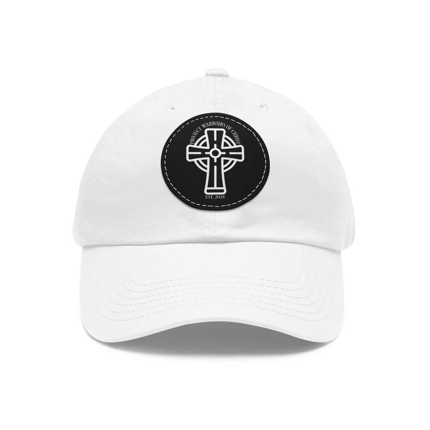 Project Warriors of Christ Dad Hat with Leather Patch (Round)