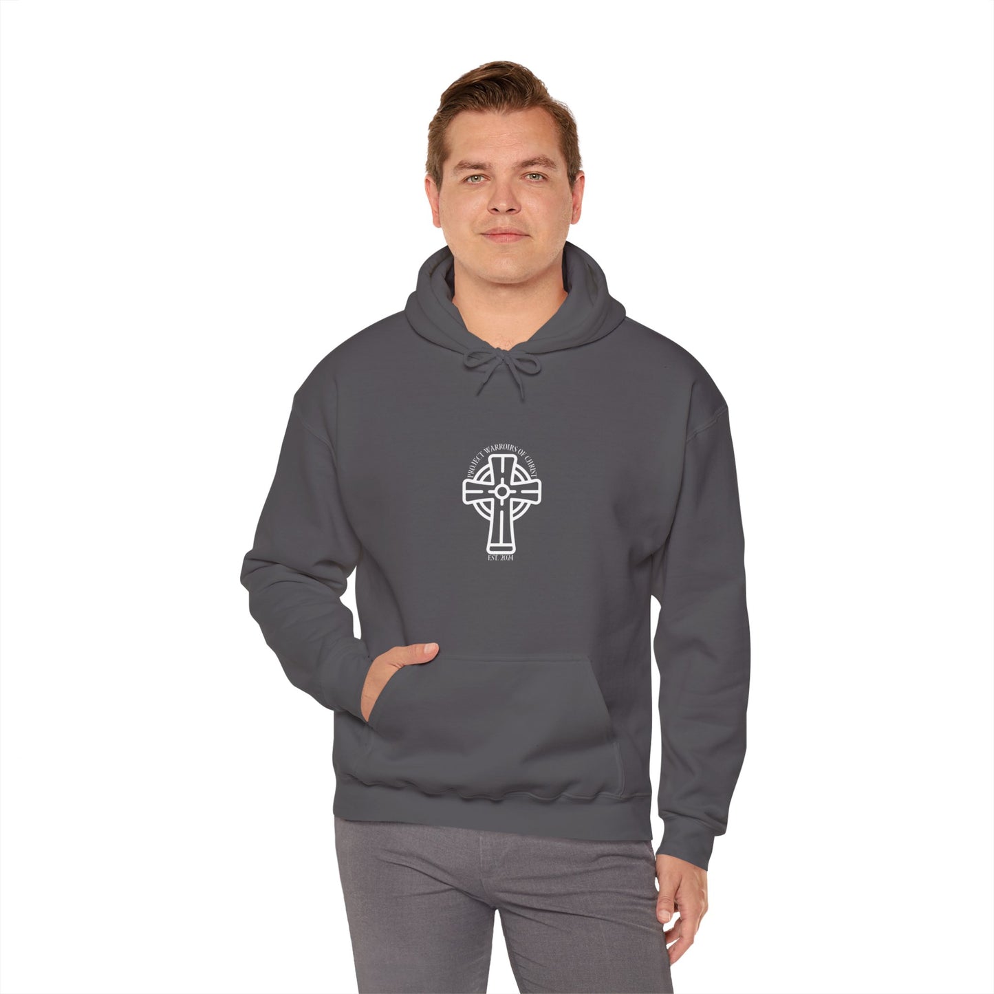 Deuteronomy 31:6 Unisex Heavy Blend™ Hooded Sweatshirt