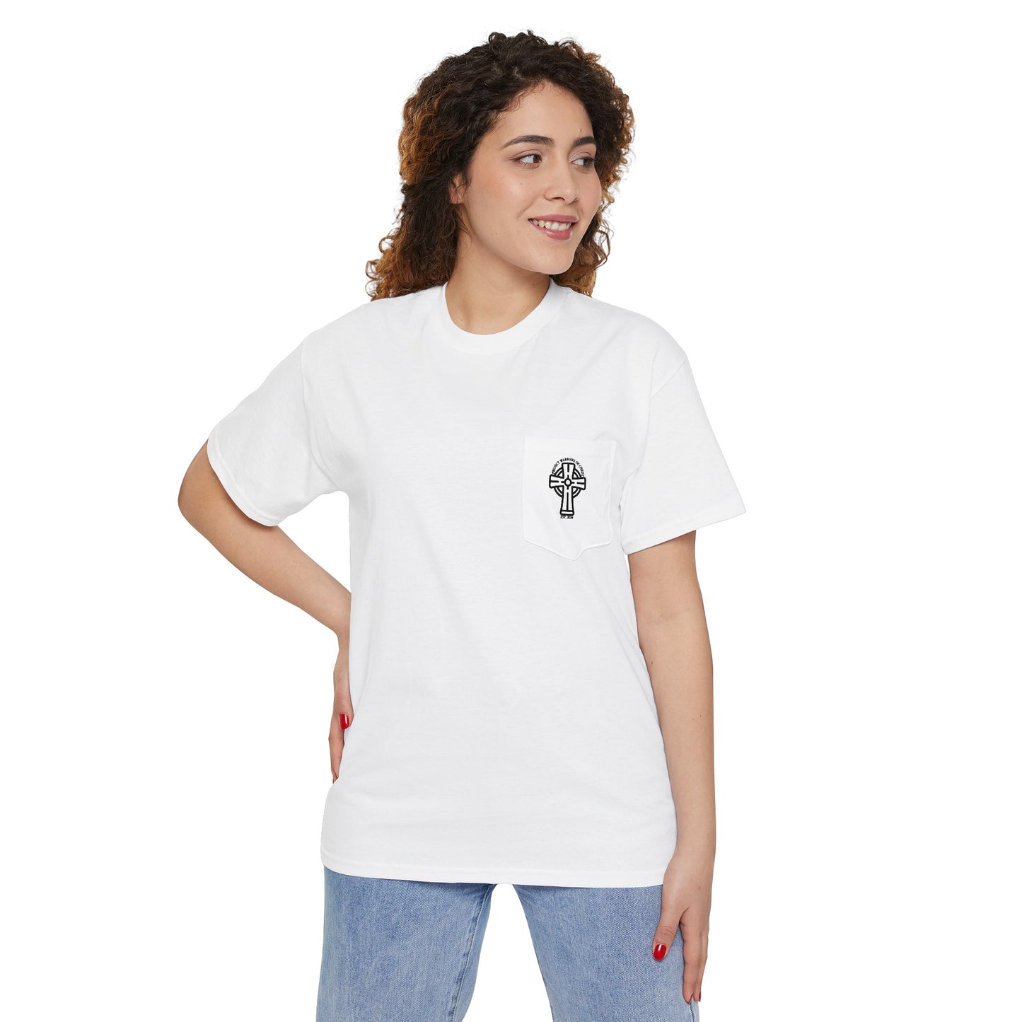 Psalm 23:4 Unisex Heavy Cotton Pocket Tee