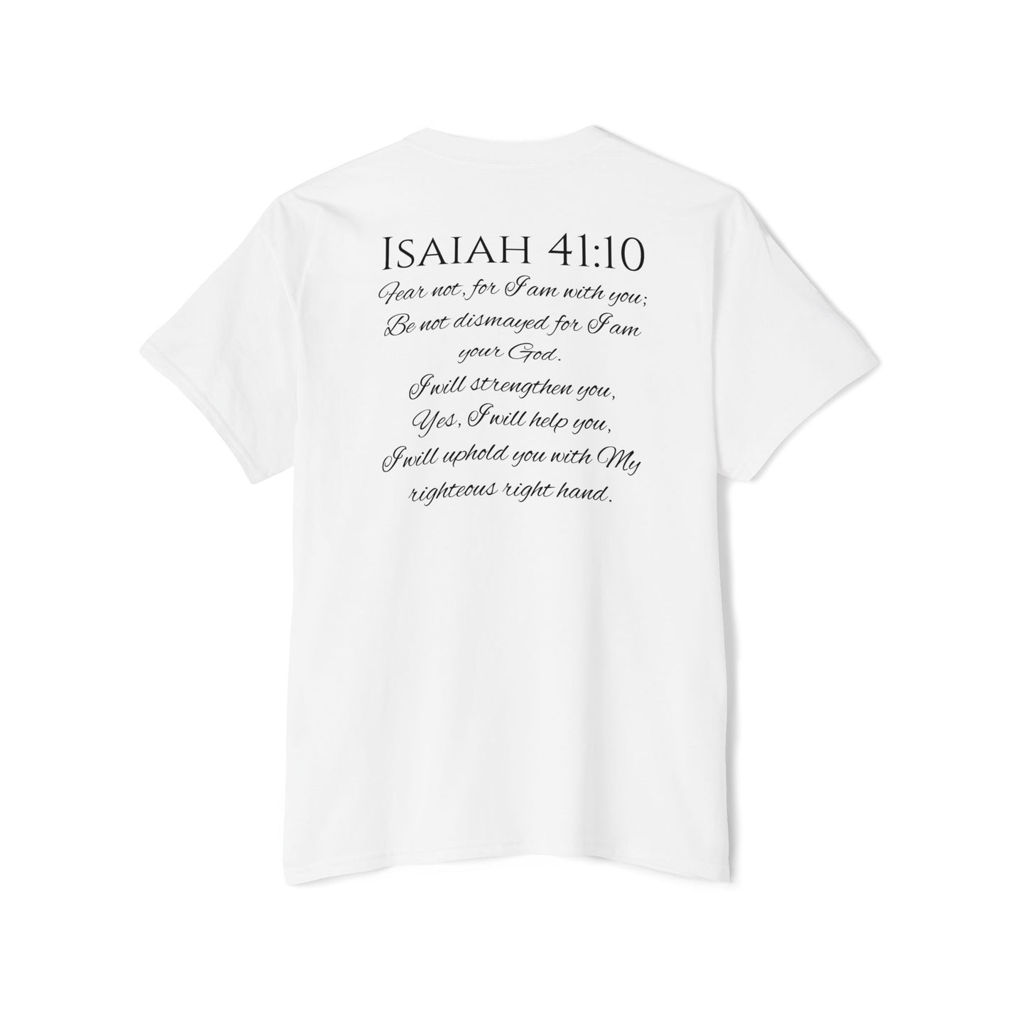 Isaiah 41:10 Unisex Heavy Cotton Pocket Tee