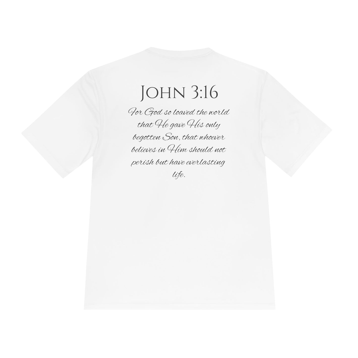 John 3:16 Unisex Moisture Wicking Tee