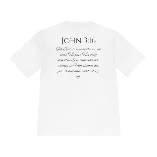 John 3:16 Unisex Moisture Wicking Tee