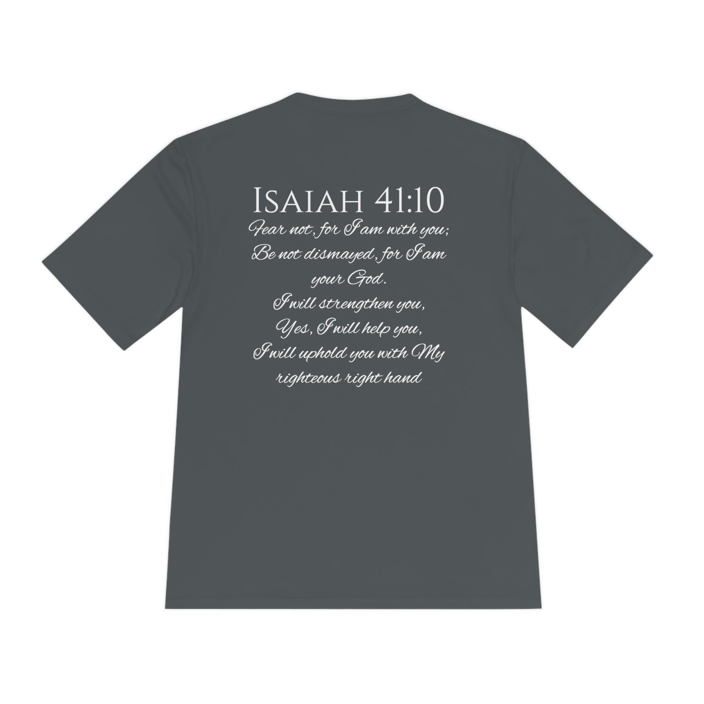 Isaiah 41:10 Unisex Moisture Wicking Tee