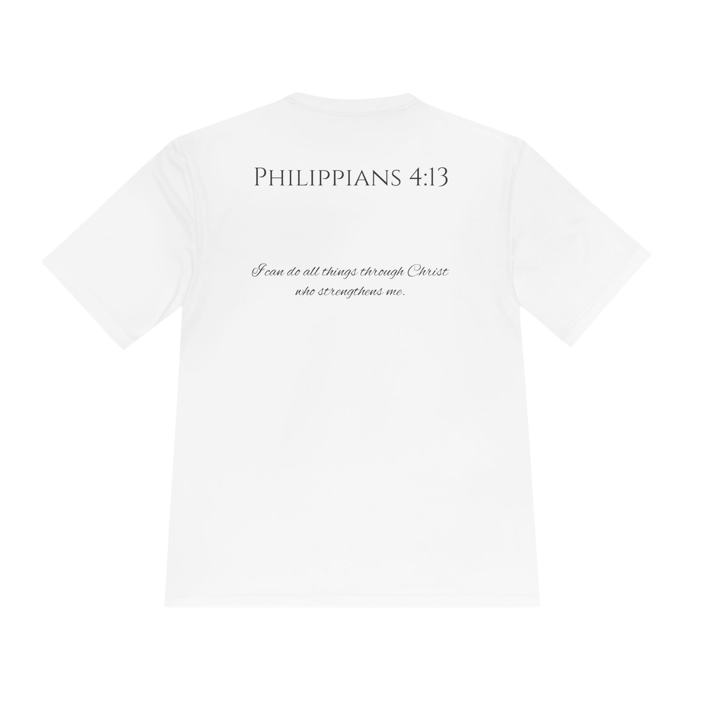 Philippians 4:13 Unisex Moisture Wicking Tee