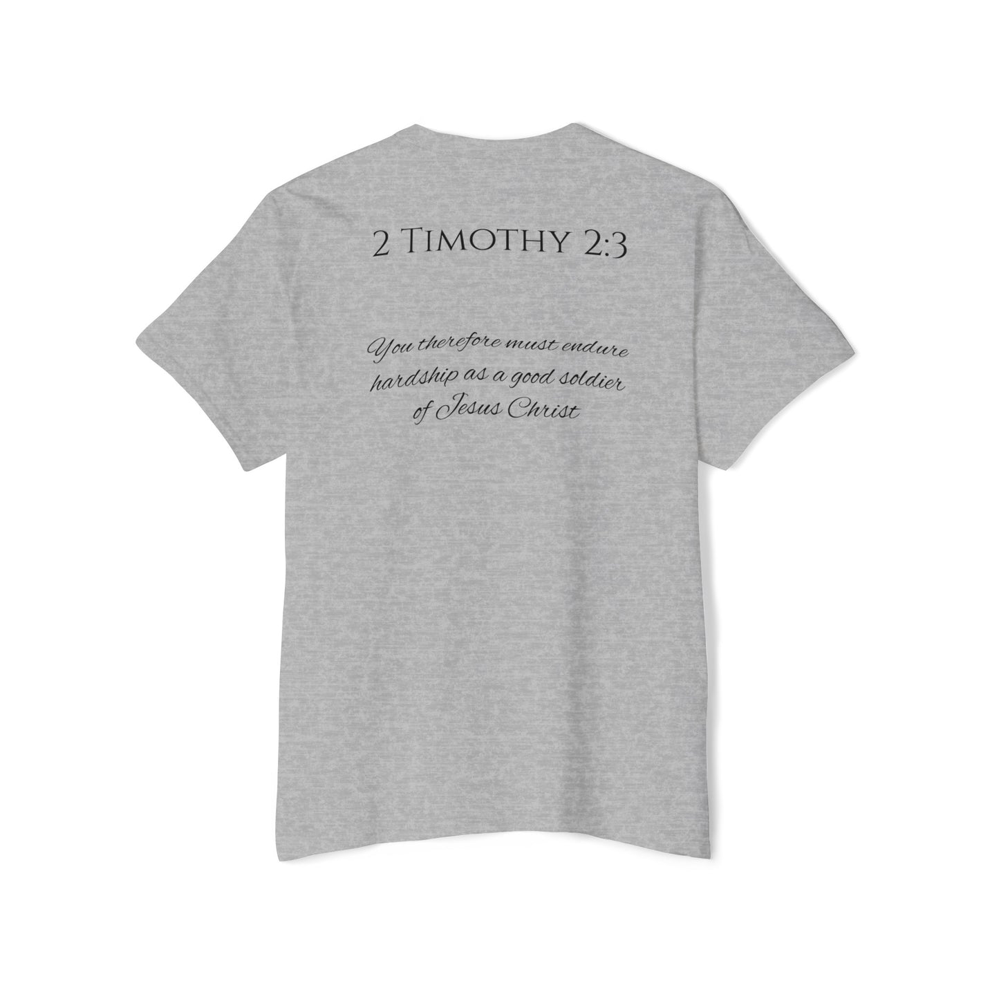 2 Timothy 2:3 Unisex Heavy Cotton Pocket Tee